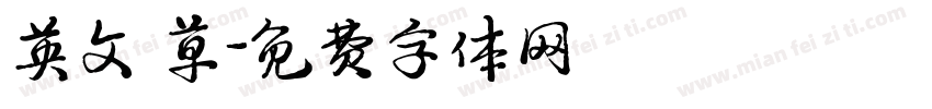 英文 草字体转换